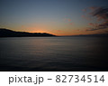駿河湾秋の日没 82734514