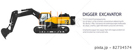 Construction equipment banner 82734574