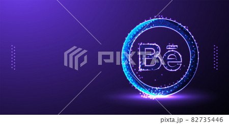 Behance social media marketing background...のイラスト素材 [82735446] - PIXTA