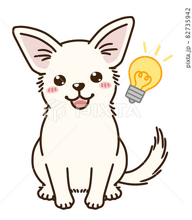 Chihuahua White That Comes To Mind Stock Illustration