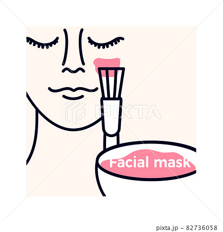 Cosmetology. Symbol for beauty. Vector template 82736058