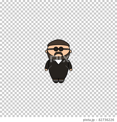 戴墨鏡的大鬍子男人 戴墨鏡的大鬍子男人 82736226