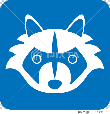アライグマのピクトグラム アライグマのピクトグラム 82739596