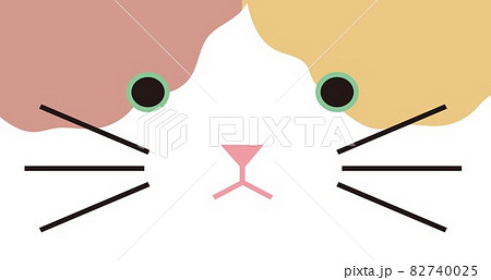 三毛猫の顔タイル 82740025