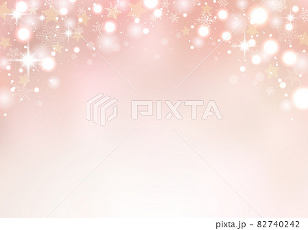 クリスマス イルミネーションのシンプルな風景 ピンク クリスマス イルミネーションのシンプルな風景 ピンク 82740242