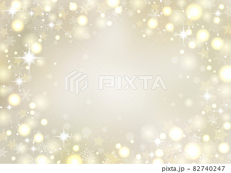 クリスマス イルミネーションのシンプルな風景 ゴールド クリスマス イルミネーションのシンプルな風景 ゴールド 82740247