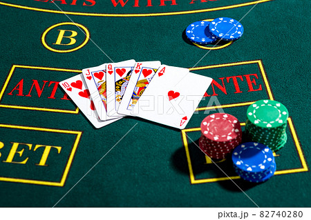 Poker play. Chips and cards Poker play. Chips and cards 82740280