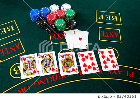 Poker play. Chips and cards Poker play. Chips and cards 82740361