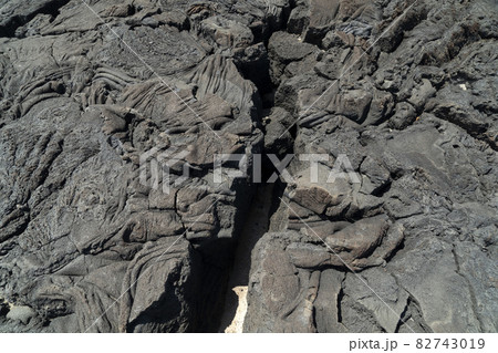 pico azores lava field by the sea detail 82743019