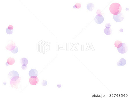 かわいい水彩フレーム素材のイラスト素材