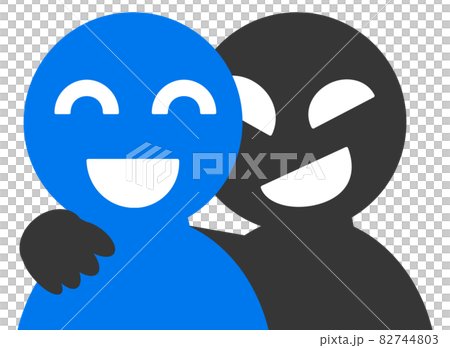 強引な悪徳セールスマンに騙される人のイラスト 82744803