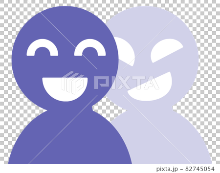 笑顔をしている二重人格の人 笑顔をしている二重人格の人 82745054