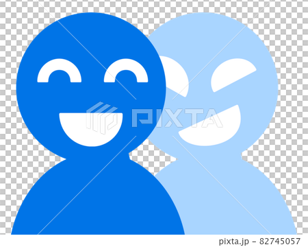 笑顔をしている二重人格の人 82745057