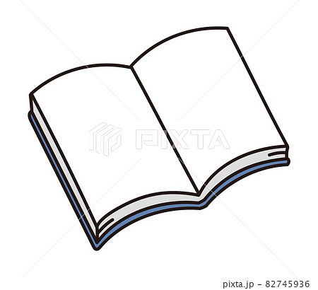 何も書かれていない開いた本 82745936