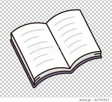 Horizontally open book 82745937