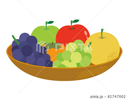 フルーツ盛り合わせのイラスト素材