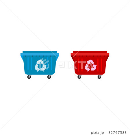 Waste basket Vector icon design illustration 82747583