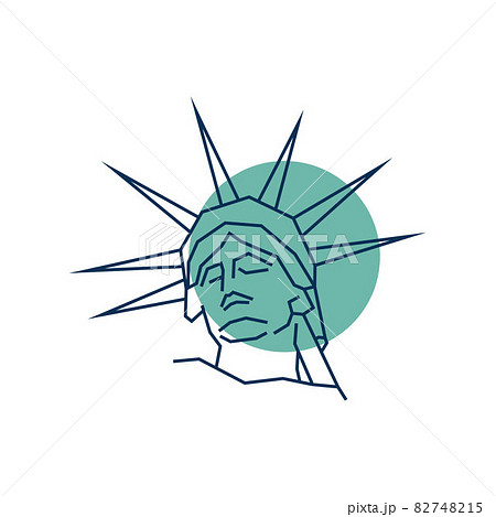 Line art Statue of Liberty logo design template. Liberty statue vector illustration Line art Statue of Liberty logo design template. Liberty statue vector illustration 82748215