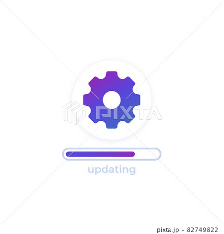 updating vector design with progress bar for apps 82749822