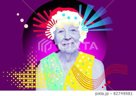 Old woman in her home, looking into the camera. Old woman in her home, looking into the camera. 82749981