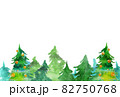 クリスマスツリー 背景 水彩 イラスト 82750768