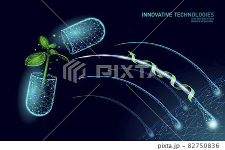 3D organic hair care supplement. Drug capsule natural extract essence green sprout. Hair follicle macro science therapy treatment vector illustration 82750836