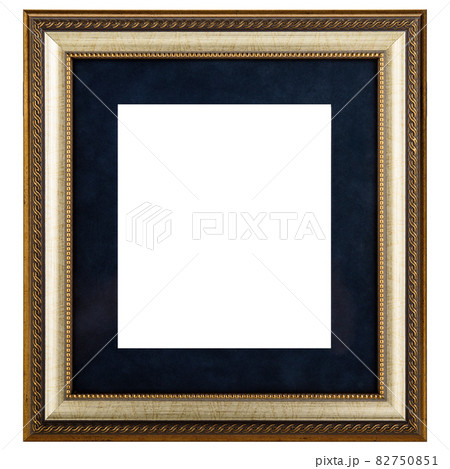 Golden Blue mockup canvas frame isolated on white background Golden Blue mockup canvas frame isolated on white background 82750851