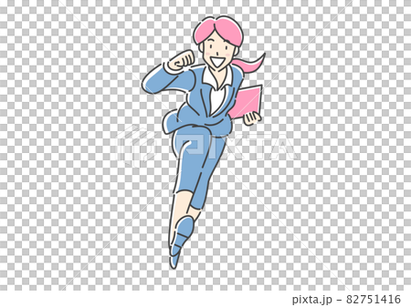 Business person running through 82751416