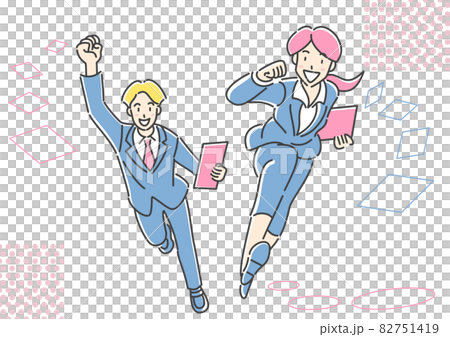 駆け抜けるビジネスパーソン 82751419