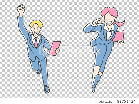 跑過的商務人士 82751424