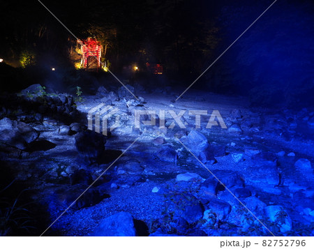 【草津温泉】西の河原公園の夜景 82752796