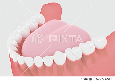 きれいな歯並びの3Dレンダリング 82753281