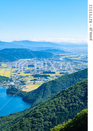 小熊山から望む大町市の町並み 小熊山から望む大町市の町並み 82753312