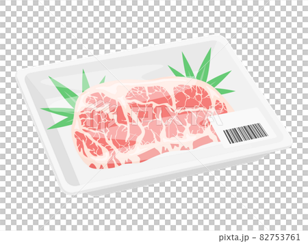 Illustration of sirloin steak in a pack 82753761