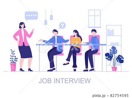 walk in interview images clipart