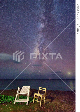 来間島海岸の星景 82754902