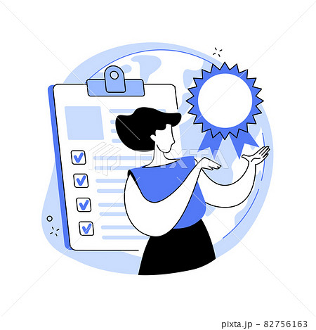 Standard for quality control abstract concept vector illustration. 82756163