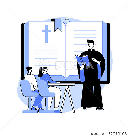 Theology abstract concept vector illustration. 82756168