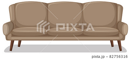 three seater beige sofa