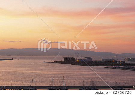 泉大津PA_六甲山_夕景 82756726