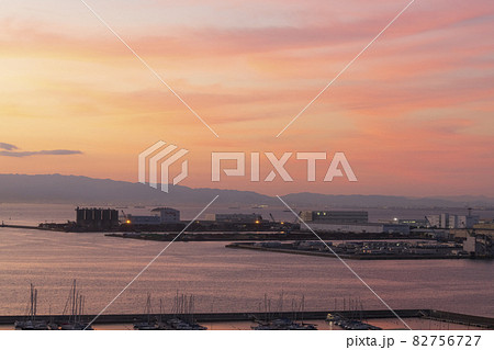 泉大津PA_六甲山_夕景 82756727