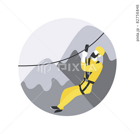 Extreme tourism abstract concept vector illustration. Extreme tourism abstract concept vector illustration. 82756846
