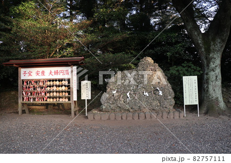 砥鹿神社(愛知県豊川市)の境内に鎮座する日本一大きいさざれ石 砥鹿神社(愛知県豊川市)の境内に鎮座する日本一大きいさざれ石 82757111