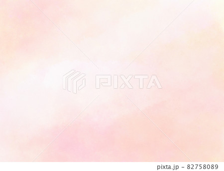 ピンク・ナチュラル水彩画 幻想的な淡いコーラルピンクの水彩背景のイラスト素材 [82758089] - PIXTA