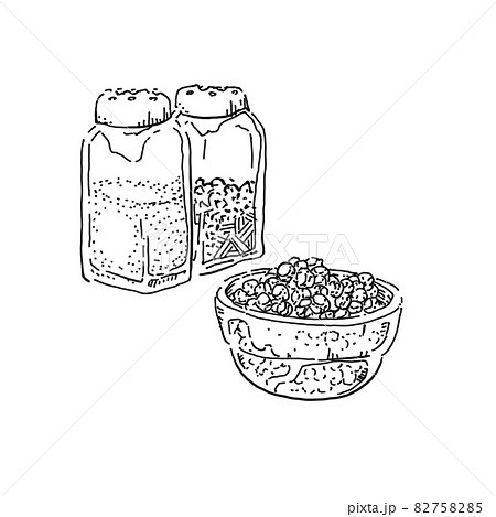 胡椒のペン画カットイラスト 82758285