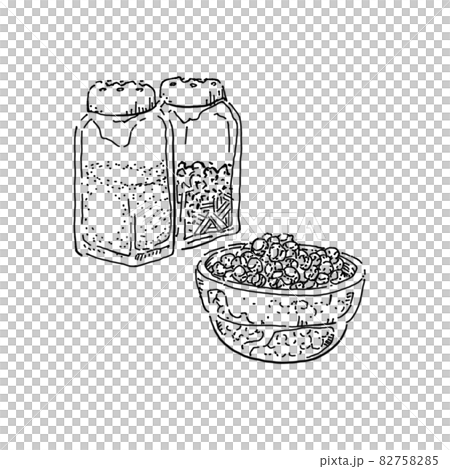 胡椒のペン画カットイラスト 82758285