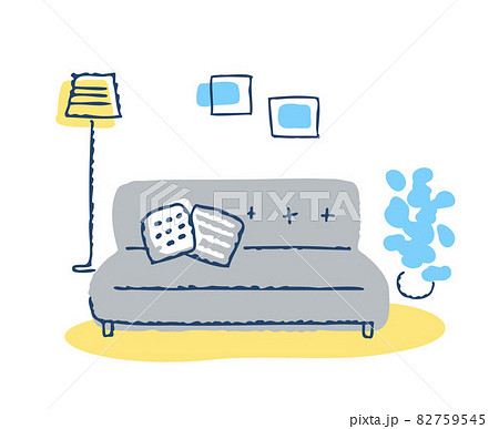 ソファのあるリビングルーム 82759545