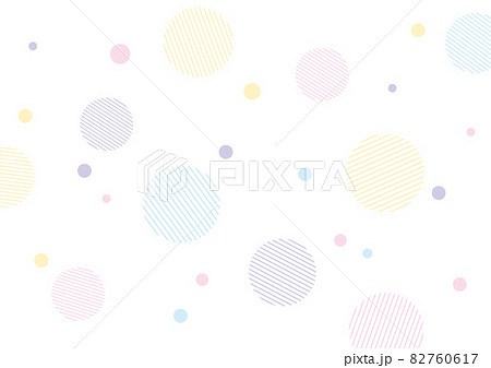 パステルカラーの水玉模様のイラスト素材 [82760617] - PIXTA