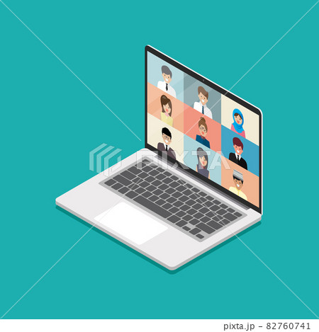 Laptop isometric view 82760741