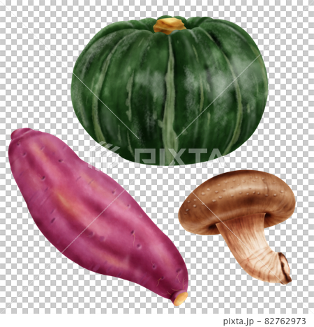水彩插圖蔬菜秋味套裝 水彩插圖蔬菜秋味套裝 82762973